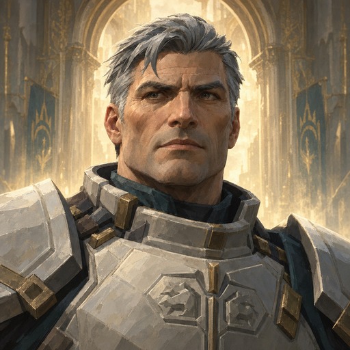 Painted portrait of Aldren, Gatekeeper